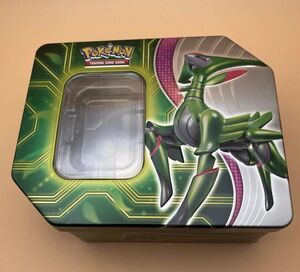 Pokémon Paradox Clash Tin Iron Leaves - Empty Collector Tin with Insert-No cards